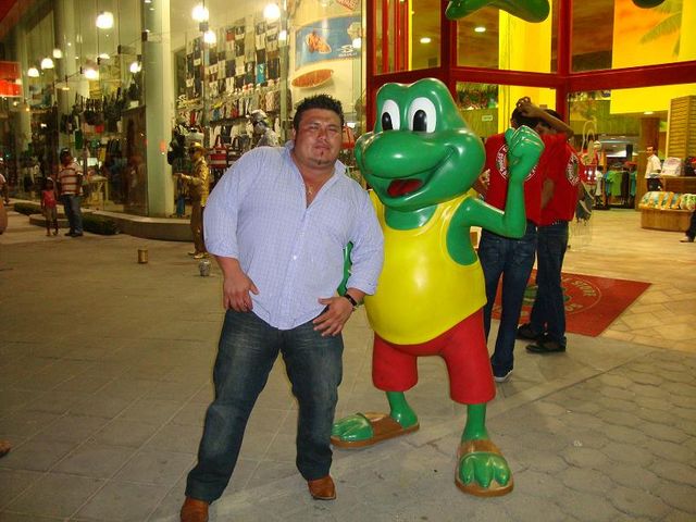 Foto con el Señor Frogs