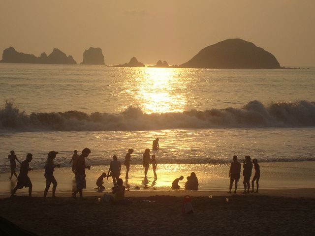Que delicia de puesta de sol